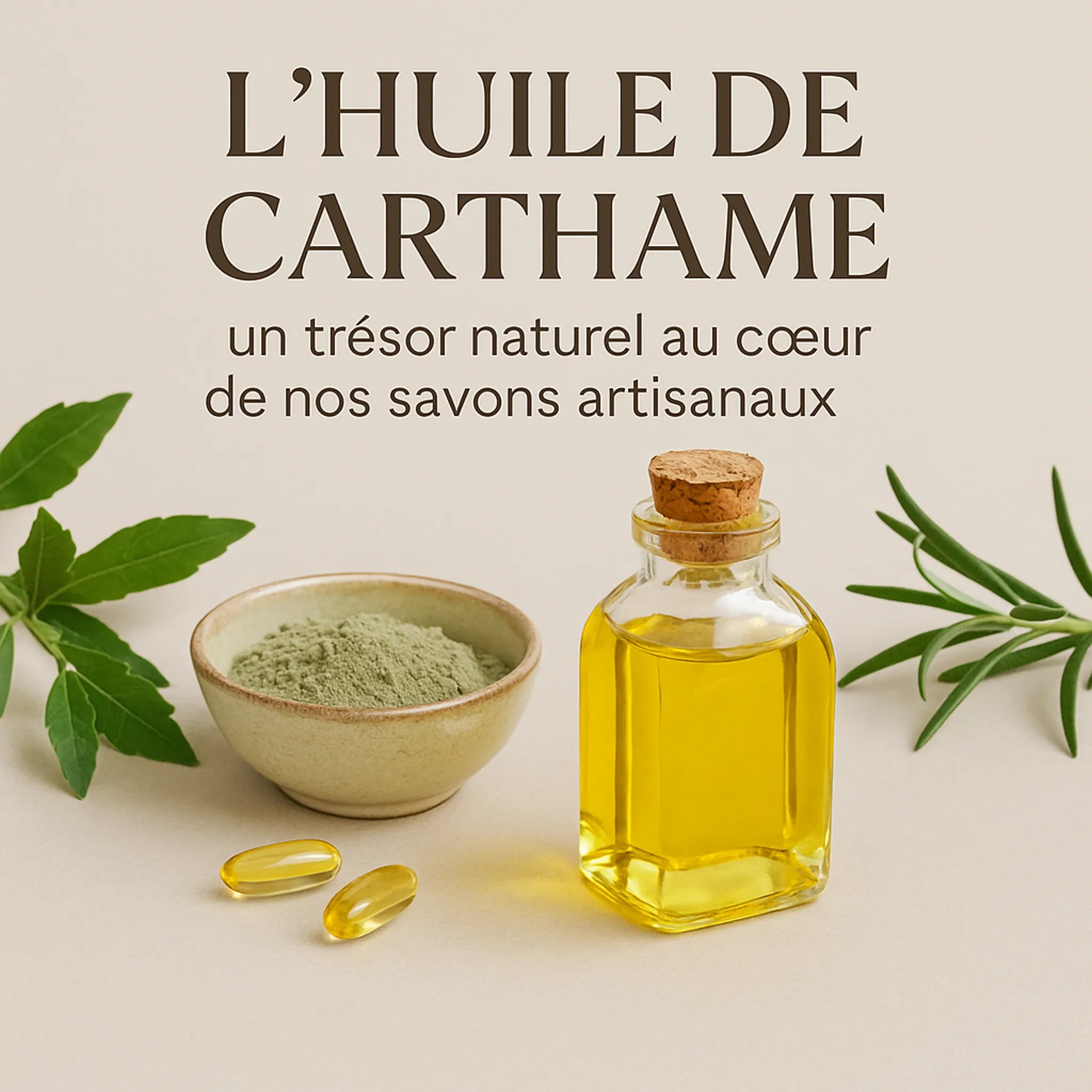 🌿 L’huile de carthame : un trésor naturel au cœur de nos savons artisanaux