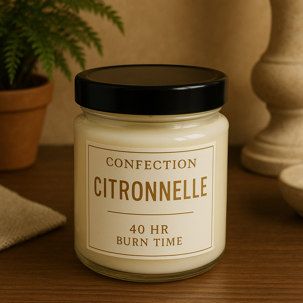 Bougie parfumée à la citronnelle