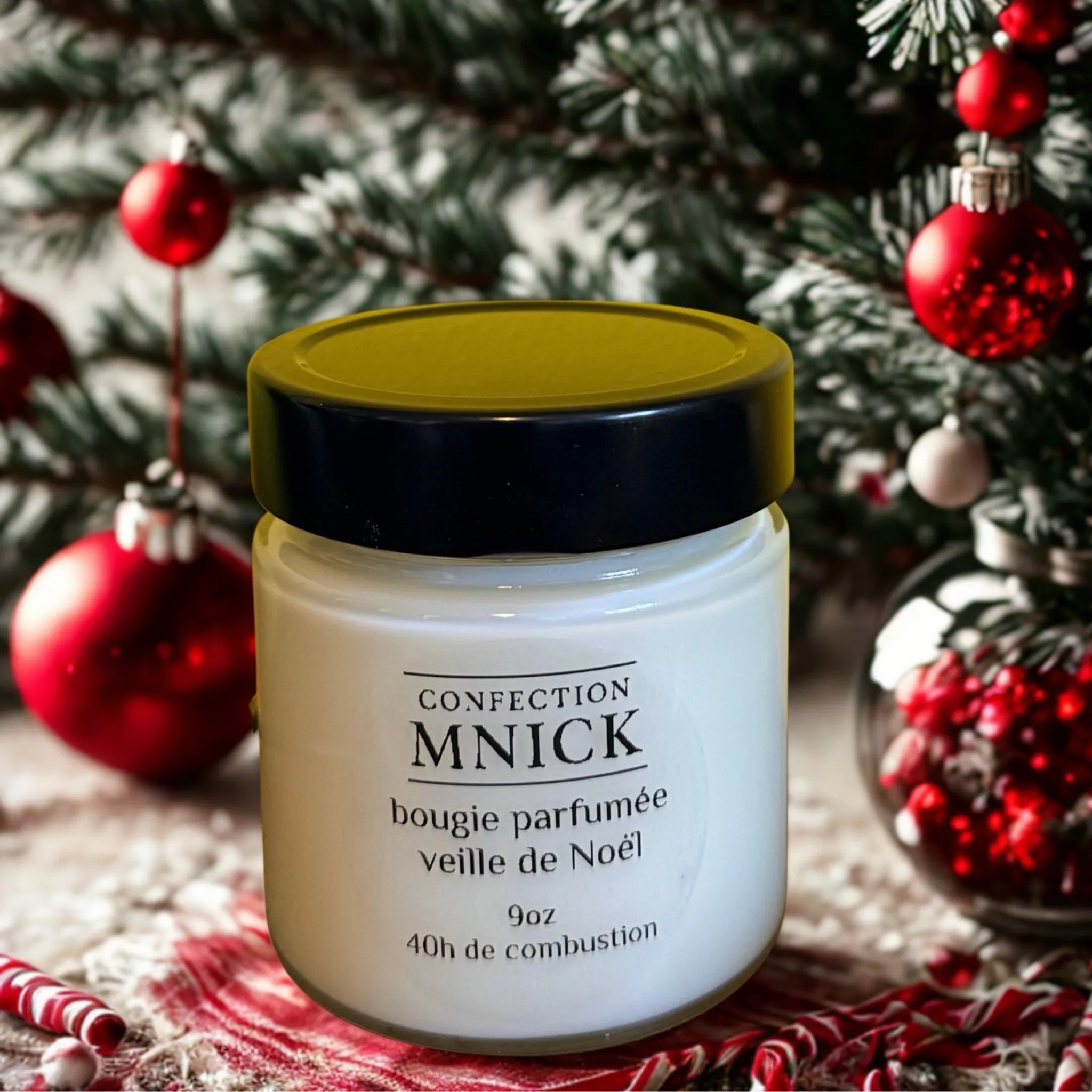 Bougie parfumée veille de Noël