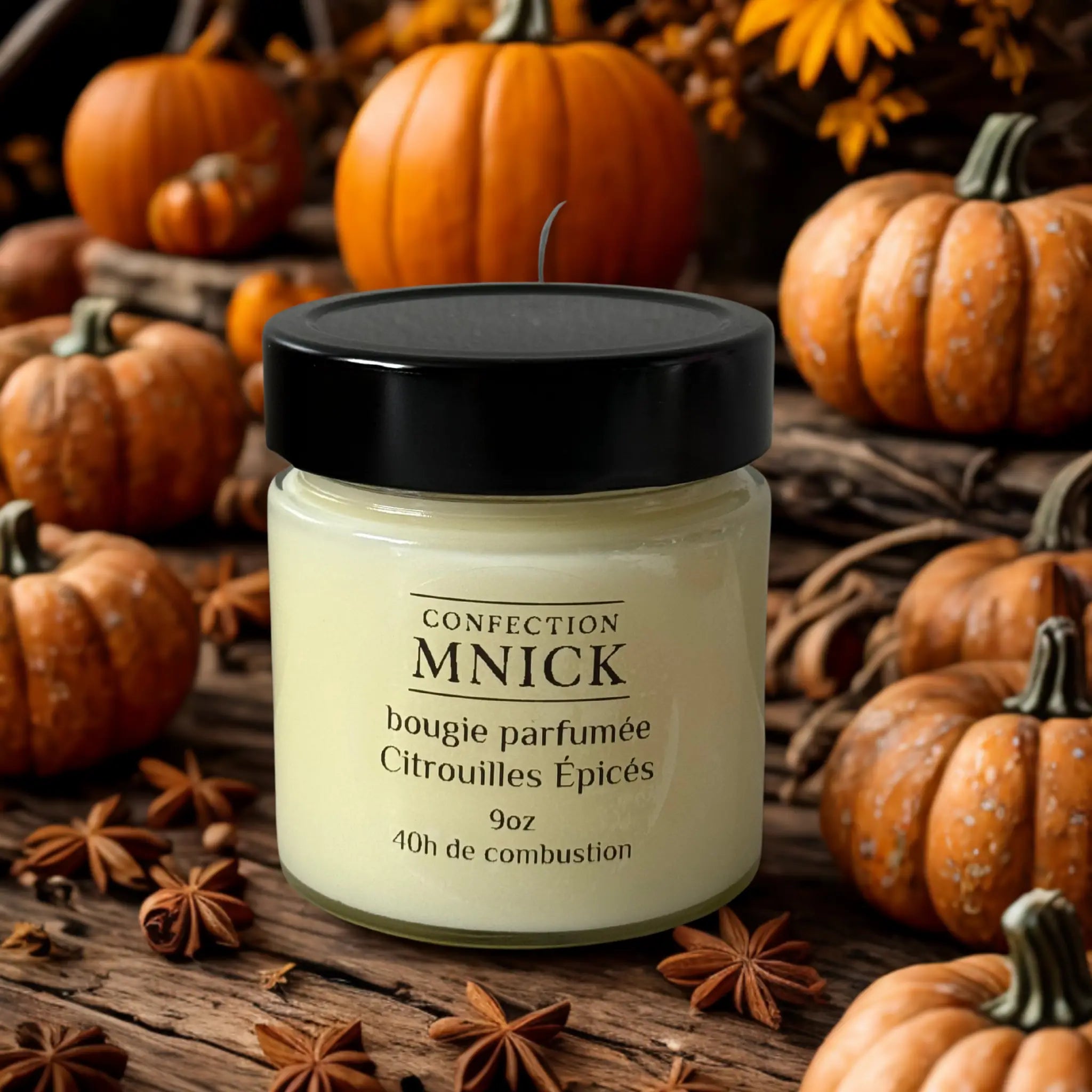 🍂 Bougie parfumée citrouille épicés