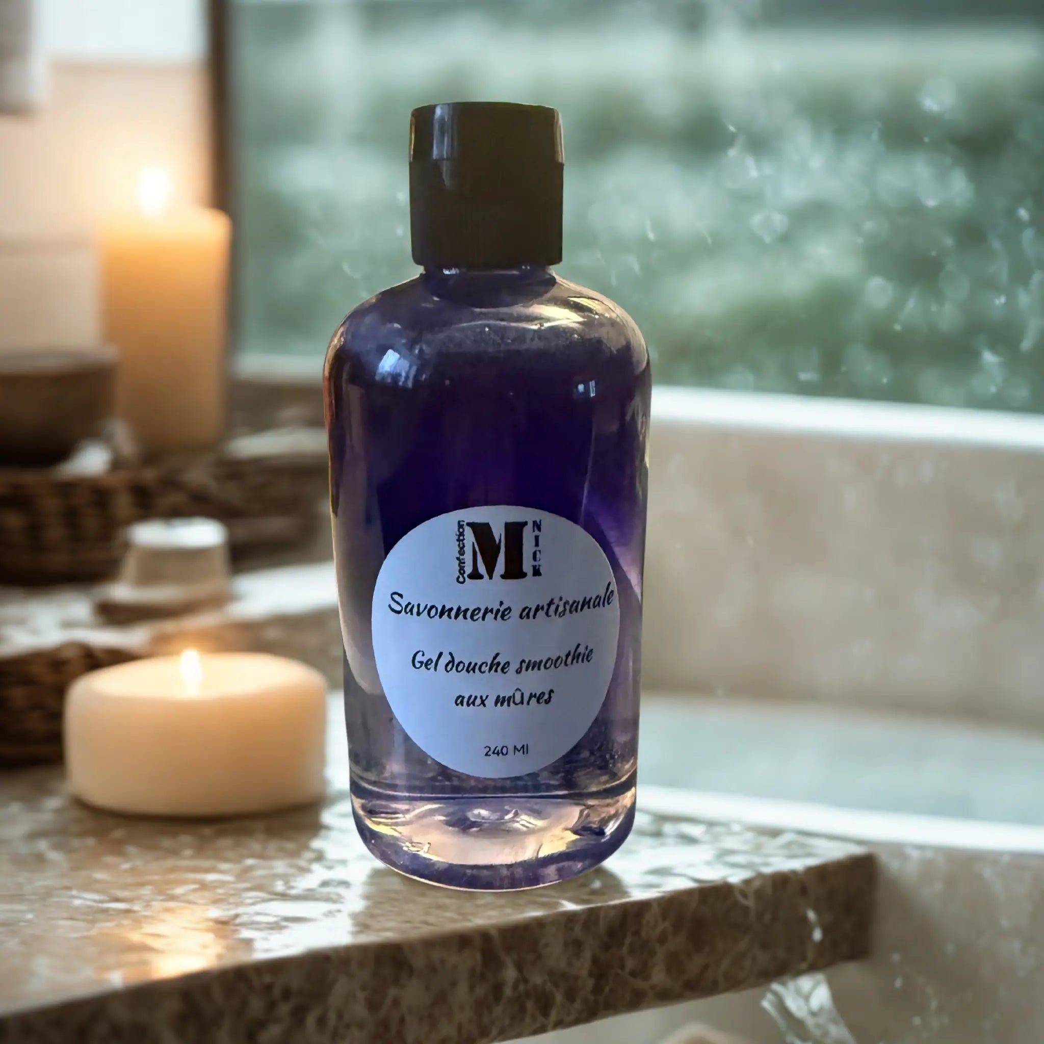 Gel de douche smoothies aux mûre 212ml