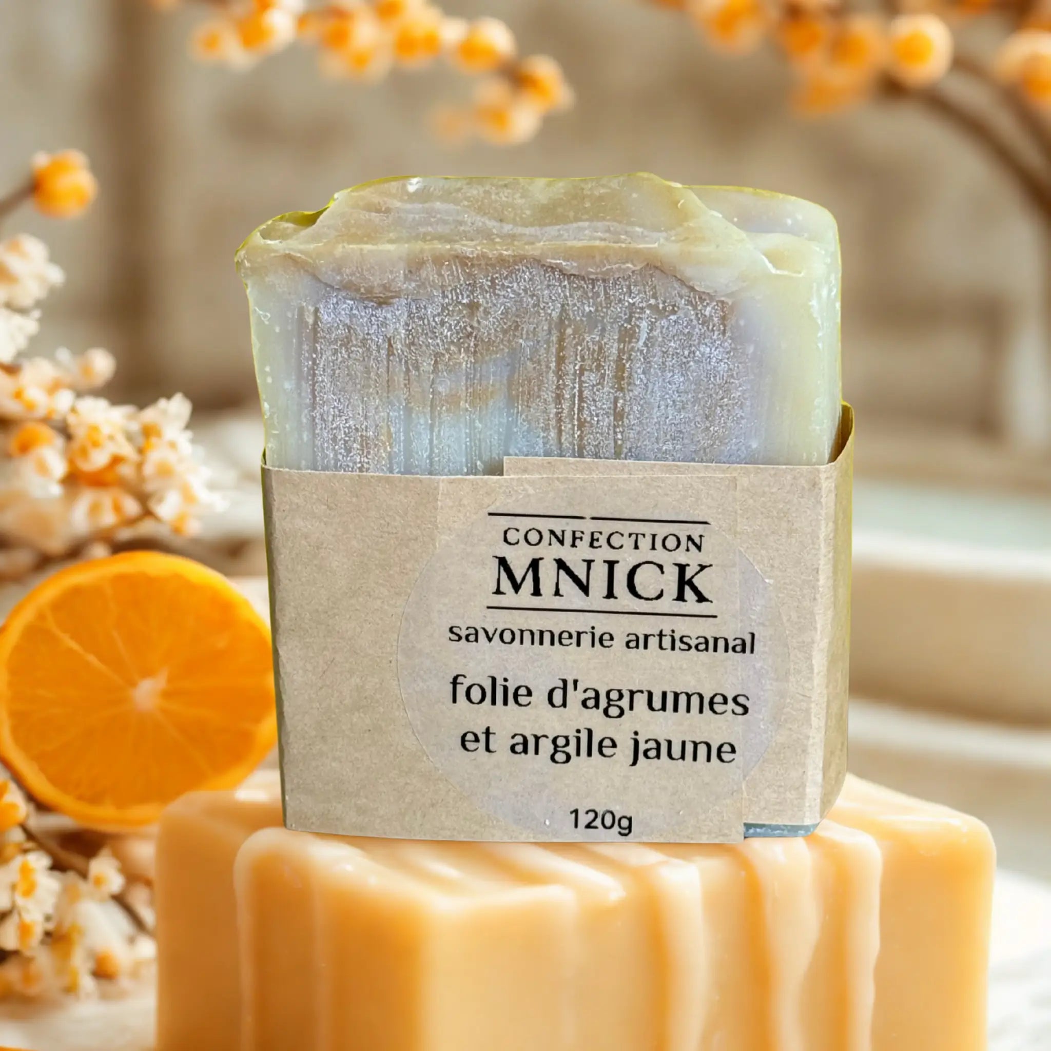 Savon folie d'agrume et beurre de karité 120g